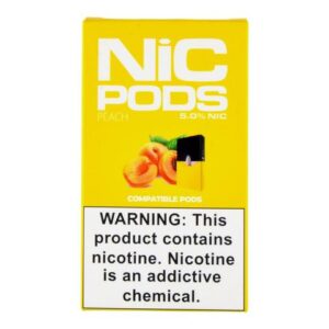Nic Pods Peach Pack of 4