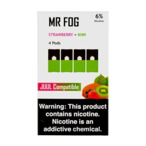 Mr Fog Pods Strawberry + Kiwi 4ct - Compatible Pods for JUUL