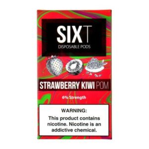 SixT Strawberry Kiwi Pomegranate 4 Pods
