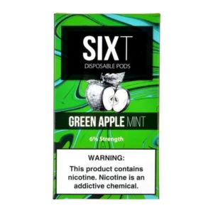 SixT Green Apple Mint 4 Pods