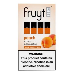 Fruyt Pods Peach Pack of 4